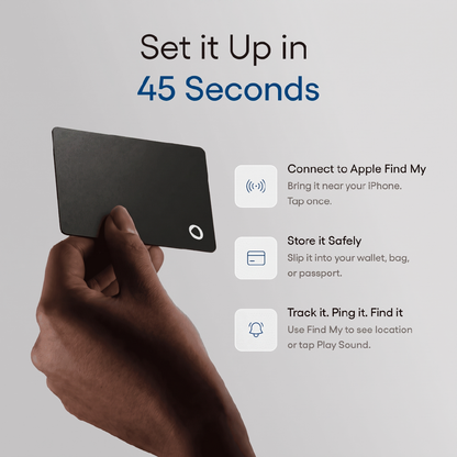 Set it up in 45 seconds