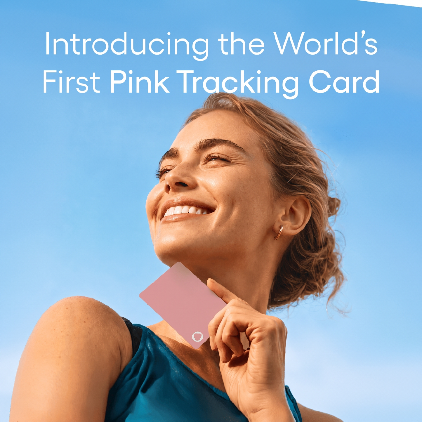 Pink tracking card
