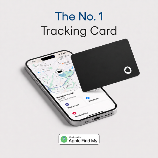 Tracking card with phone map