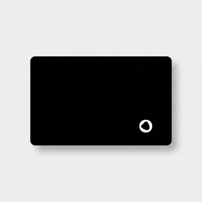 Black tracking card