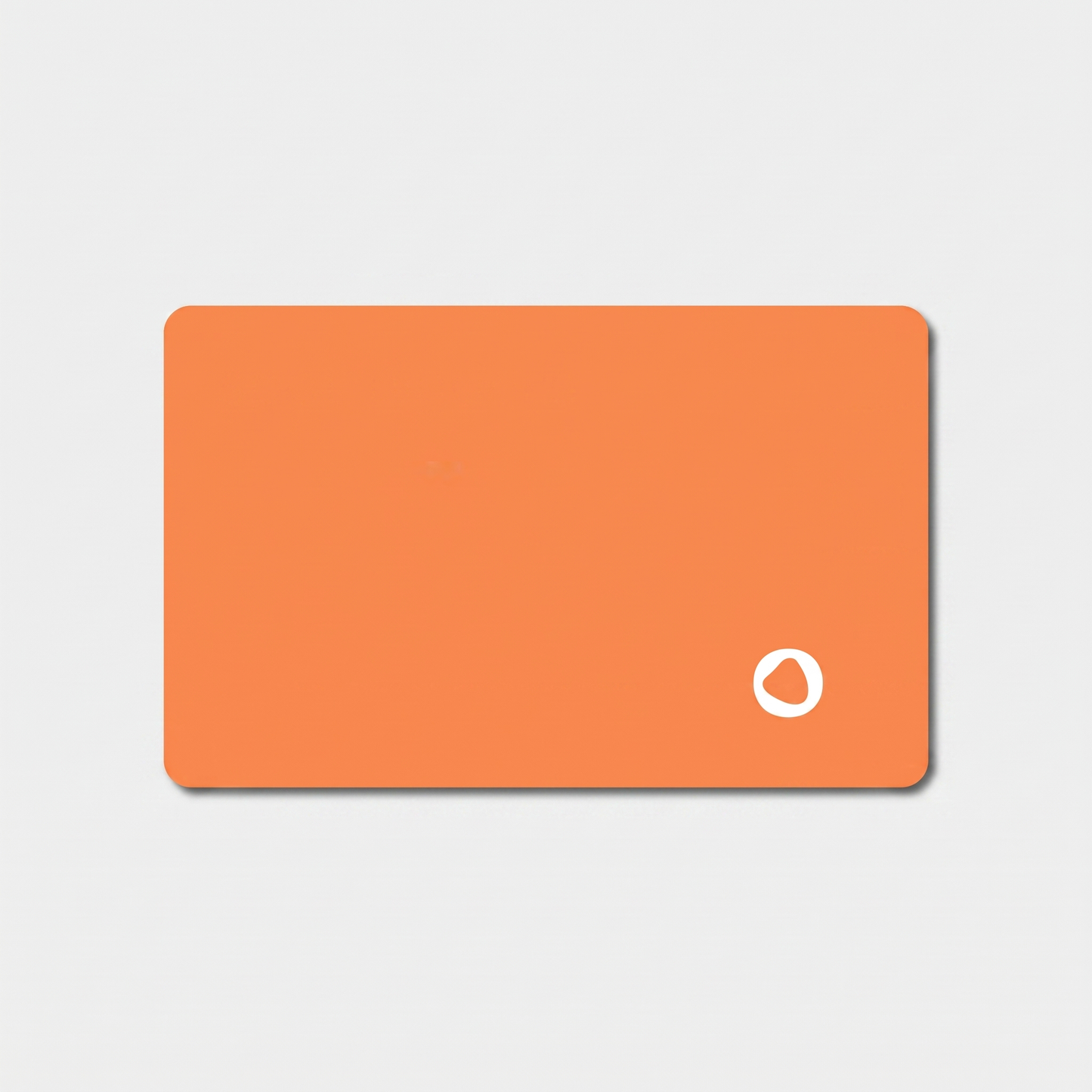 Flame orange tracking card