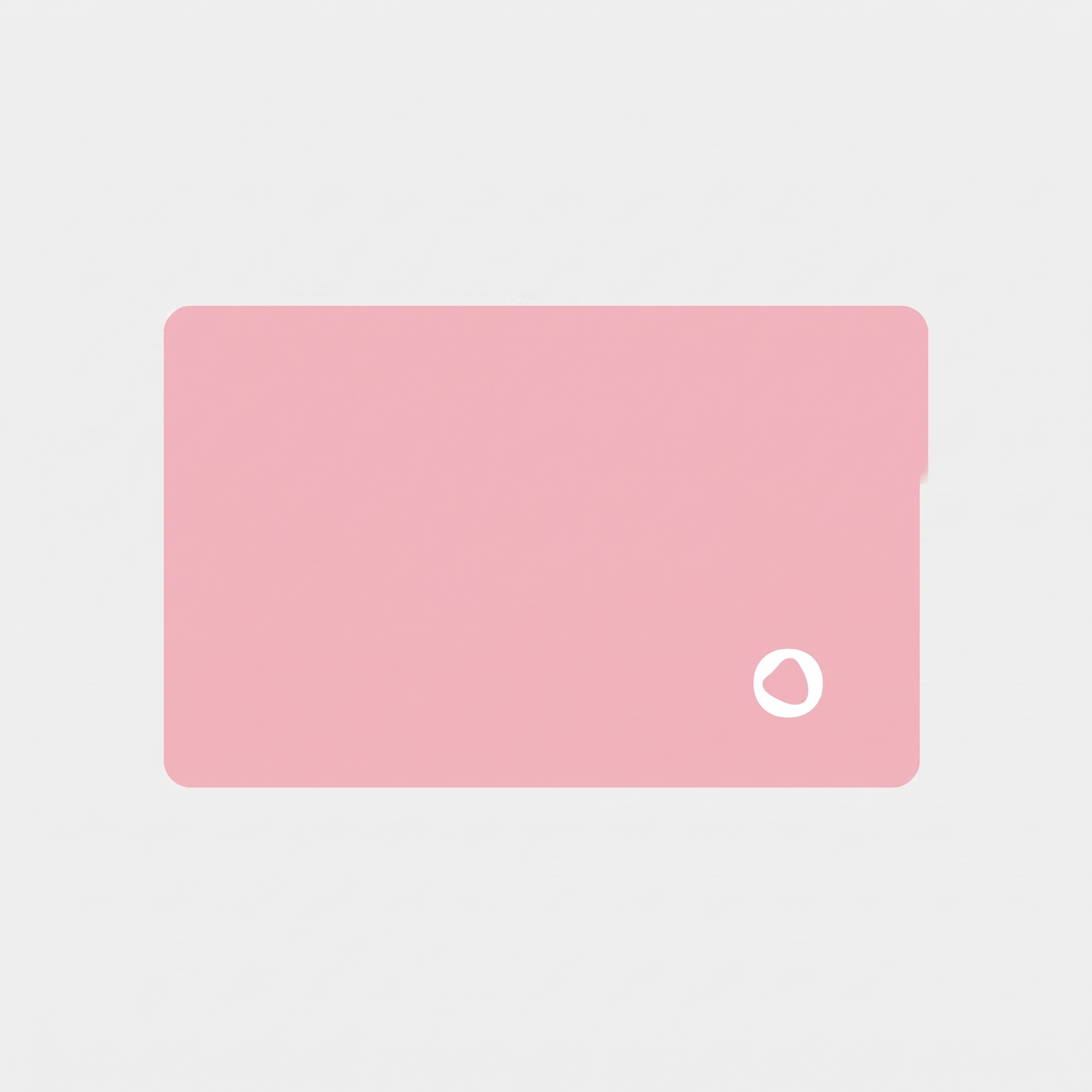 Pink tracking card