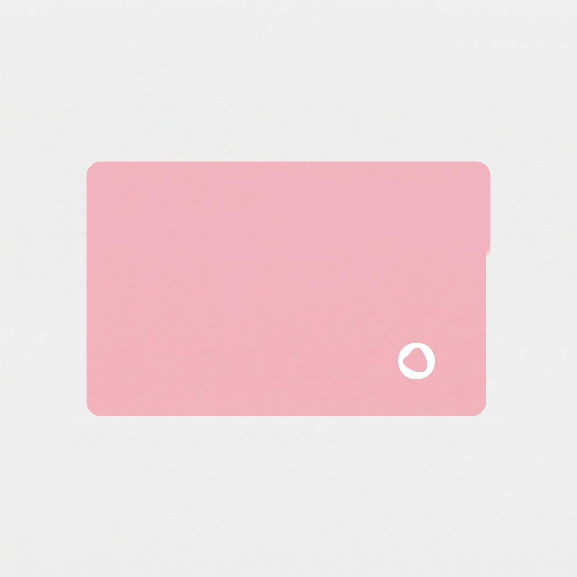 Pink tracking card