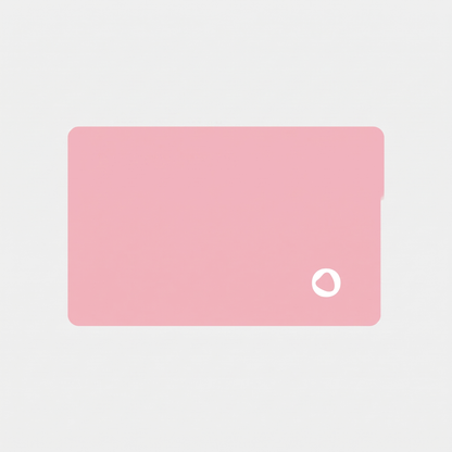 Pink tracking card