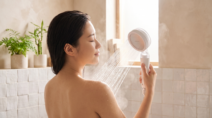 Douche purifiée avec le pommeau WATRFILTR